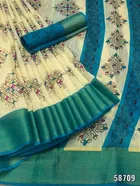 Cotton Printed Saree for Women 