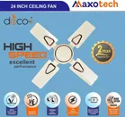 Maxotech Deco-I Ultra high Speed 24 Inch 600 mm 4 Blade Ceiling Fan  