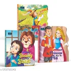 BOOKFORD Fairy Tale Shaped Board Book | Beauty and the Beast, The Pied Piper, and Princess and the Pea  | for kids | fairy tales | story books | 
