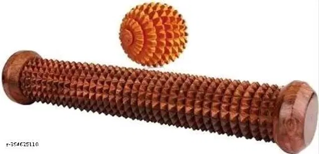 Wooden Body Massager Set (Multicolor, Set of 2)