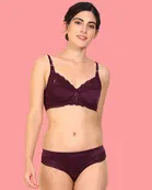 Pibu वीमेन कॉटन ब्रा पैंटी सेट 