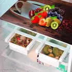 KANUSHI® PVC Fridge Multi Purpose Mats / Fridge Mats Set Of 6 / Refrigerator Mats Set