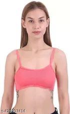 Cotton Solid Bras for Women, Assorted, Pack of 4 