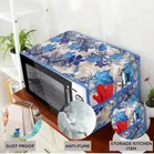 Knit Printed Oven Top Cover with Side Pockets 