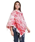 Woolen Self-Design Ponchos for Women 