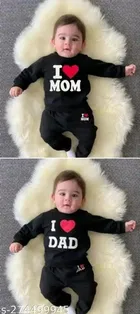 Hosiery Cotton Full Sleeves T-Shirt with Pant Clothing Set for Kids 