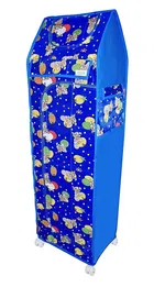 Baby 6 Shelve Unbreakable Material PVC Collapsible Wardrobe 