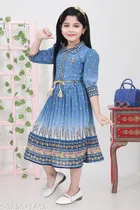Cotton Blend Frock for Girls 