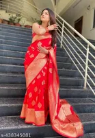 Banarasi Silk Zari Woven Saree for Women 