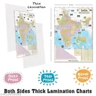 India Map & World Map, Set of 2