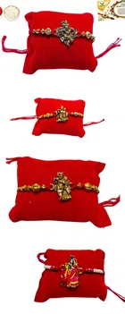 Metal Rakhi, Pack of 4