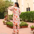 Printed Rayon Top and Bottom - Co-Ord Set for Women 