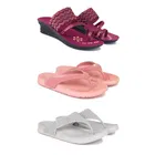 Combo of Heels with Slippers for Women 