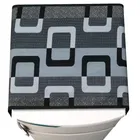 Knit Printed Fridge Top Cover with Side Pockets 