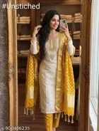 Chanderi Silk Embroidered Punjabi/All Over Suits for Women 