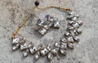 Alloy Necklace with Earrings for Women 