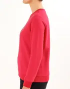 Women's Chest Print Long Sleeve Round Neck Hoodie 