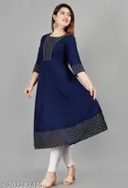 Anarkali Viscose Rayon Printed Kurti for Women 
