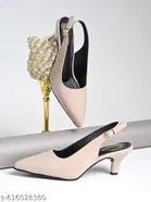 Shoetopia Cream Patent Leather Heel Sandals 
