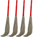 Laxmi Grass Broom (Multicolor, Pack of 4)