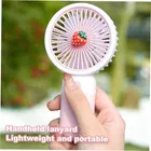 Immutable Mini Portable Usb Hand Fan Built-In Rechargeable Battery Operated Summer Cooling Mini Fan With Standing Holder Handy Base For Home Office Indoor Outdoor Travel -Multicolor