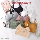 Cotton Blend Bra for Women, Multicolour, Pack of 3 