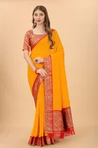 Vichitra Embellished Saree for Women 