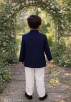 Embroidered Art Silk Kurta Set for Boys 