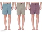 Cotton Blend Shorts for Mens (Multicolor, 28) (Pack of 3)