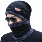 Winter Neck Warmer & Skull Cap Set for Men 