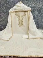 Punjabi/All Over Suits Embroidered Floral Semi-Stitched Suits for Women 