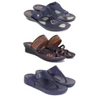 Combo of 2 Pairs Slippers & Heels for Women 