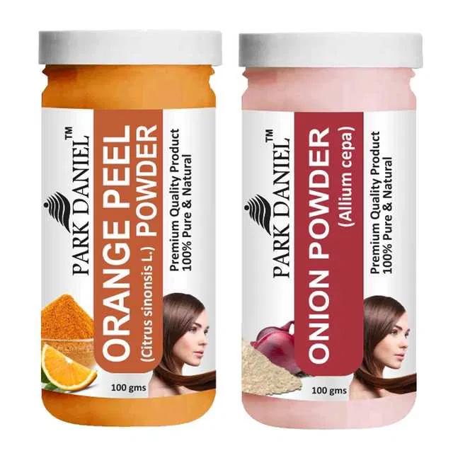 Park Daniel 100% Pure & Natural Orange Peel Powder & Onion Powder (Pack Of 2, 100 g) (SE-581)