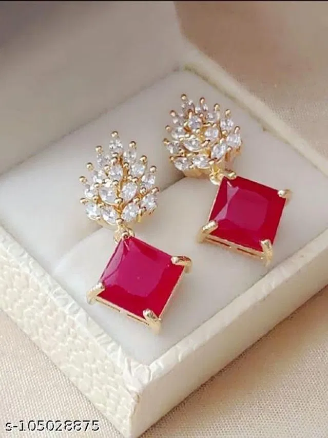 Alloy Earrings for Women (Multicolor, Set of 1)