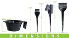 Latest Hair Colour Mixing Kit 1 Bowl and 3 Brushes 