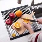 के कुडोस ड्राईंग रैक ओवर सिंक मेट स्टेनलेस स्टील फोल्डिंग किचन डिश ड्राईनेर रैक फॉर किचन