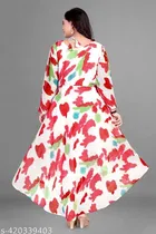 Georgette Printed Gown for Women 