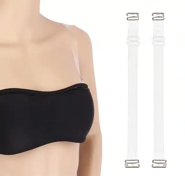 Invisible Shoulder Bra Straps (Transparent, Set of 2)