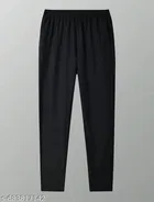 Cotton Pants for Men, Black 
