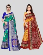 Art Silk Printed Saree for Women 