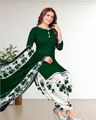 Crepe Printed Unstitched Suits Fabric for Women 
