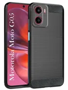 Artificial Leather Motorola Moto G05 Back Cover 