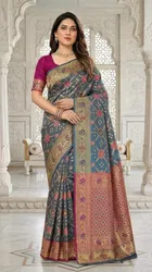 Banarasi Woven Silk Blend Saree for Women 