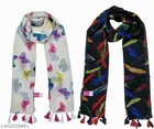 Poly Chiffon Printed Scarves for Women 