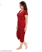 Satin Nightsuit Set for Women 