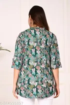 Rayon Three Quarter Sleeves Top for Women 