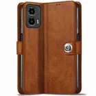 Artificial Leather Mobile Flip Cover for Moto G96 / Moto G85 / 50 Fusion 