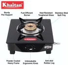 Khaitan 1 Burner BP-JIO Black Glass Manual Gas Stove  