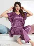 Satin Nightsuit for Women 