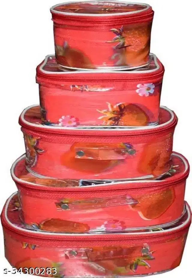 Plastic Jewellery Organizer (Multicolor, Set of 5)